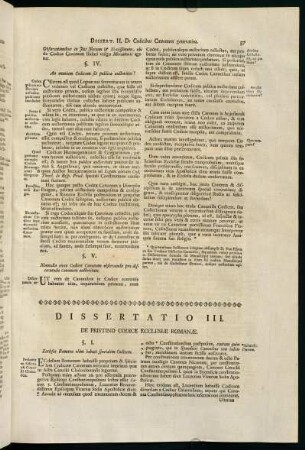 37-41, Dissertatio III. de Pristino Codice Ecclesiae Romanae.