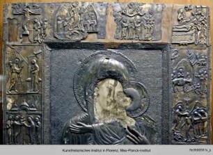 Die Gottesmutter aus dem Kloster Zarzma, sogenannte Laklakidze-Ikone : Szenen aus dem Leben Christi