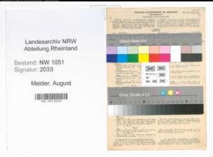 Entnazifizierung August Melder , geb. 22.02.1893 (Beamter)