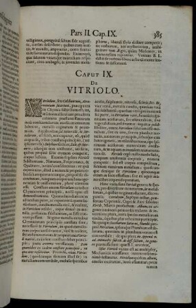 Caput IX. De Vitriolo.