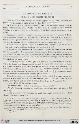 2: Un contrat de mariage de l'an 4 de Psammétique II, [1]