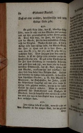Daß es eine unächte, heuchlerische und todte thätige Liebe gebe.