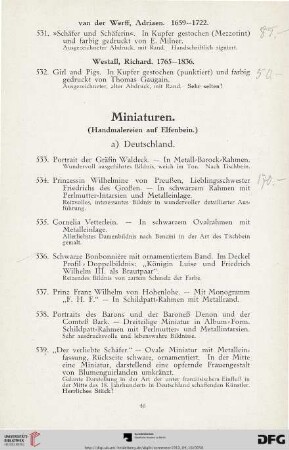 Miniaturen (Nr. 533-570)