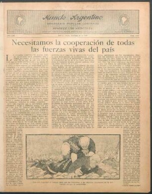 Necesitamos la cooperación de todas las fuerzas vivas del país