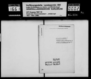 Bruchsal, israelitische Gemeinde Käufer: Stadt Bruchsal Lagerbuch-Nr. 1216 Bruchsal