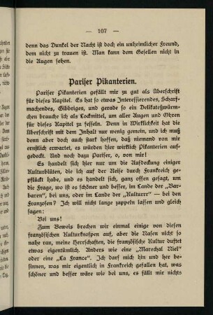 107-127, Pariser Pikanterien - Stoßseufzer aus dem Protzkasten!