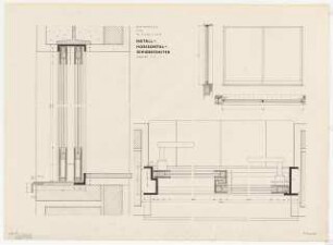 Wohnhaus für 12 Familien, Berlin: Metall-Horizontal-Schiebefenster 1:10, 1:1