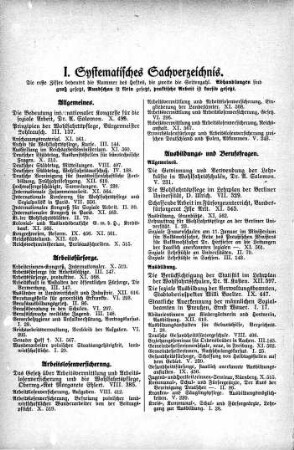 Systematisches Sachverzeichnis [Jahresinhaltsverzeichnis]