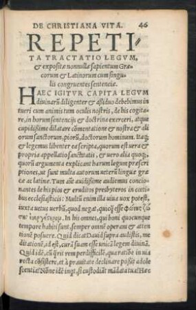 Haec Igitur Capita Legum divinarum ...