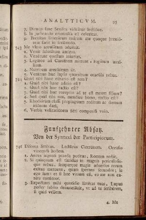 Funfzehnter Absatz. Von der Syntaxi der Participiorum.