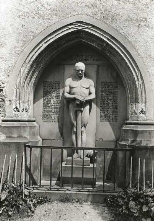Sayda, Stadtkirche St. Marien : Sayda. Stadtkirche St. Marien. Denkmal für die Gefallenen des 1. Weltkrieges