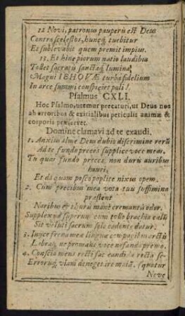 Psalmus CXLI. - CL.