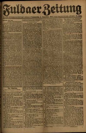 Ausgabe vom Donnerstag, den 04. Dezember 1919.