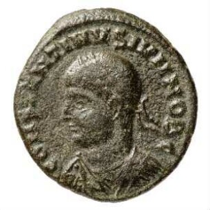 Münze, Follis, Aes 3, 326 - 328 n. Chr.