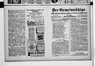 Der Gemeinnützige. 1898-1914