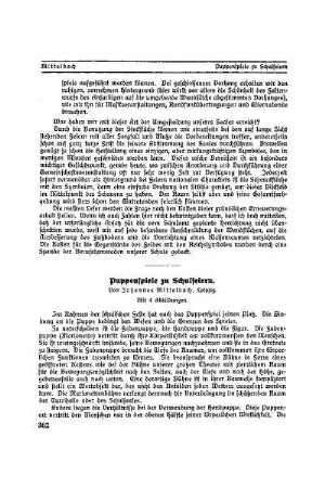 Puppenspiele zu Schulfeiern