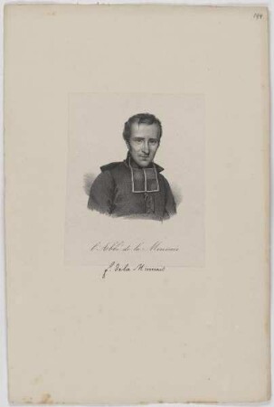 Bildnis des Jean Marie Félicité de la Mennais
