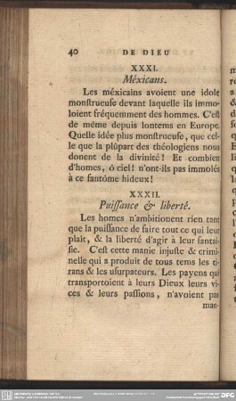 XXXII. Puissance & liberté