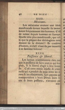 XXXII. Puissance & liberté