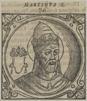 Bildnis von Papst Martinvs I.