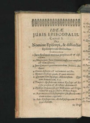 Caput I. De Nomine Episcopi, & distinctis Episcoporum Ordinibus.