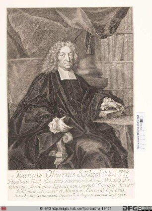 Bildnis Johann Olearius (III)