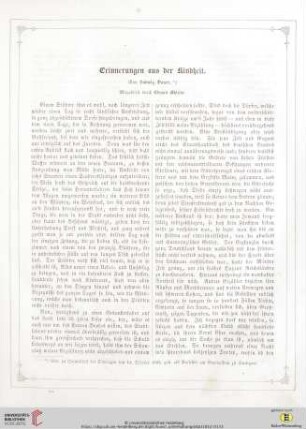 Erinnerungen aus der Kindheit
