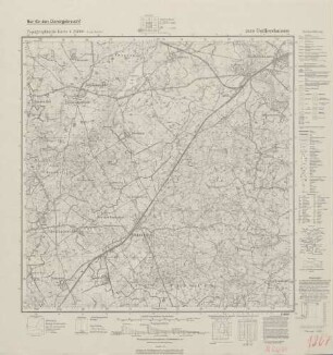 2680 Goßlershausen, Topographische Karte 1:25000 (4cm - Karte)
