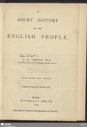 A short history of the English people