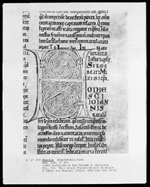 Liber matutinalis des Konrad von Scheyern — Initiale H, Folio 280recto