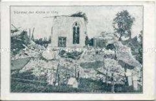 Zerstörte Kirche in Vimy