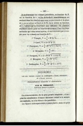 Théorèmes.
