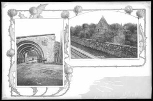 Altzella. Kloster. Ruine, Giebel und Tor