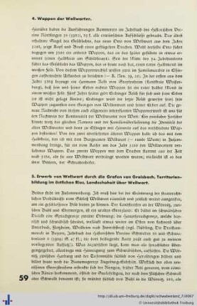5. Erwerb von Wellwart durch die Grafen von Graisbach, Territorienbildung im östlichen Ries, Landeshoheit über Wellwart.