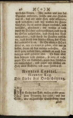 Neuntes Capitel. - Das zehende Capitel.
