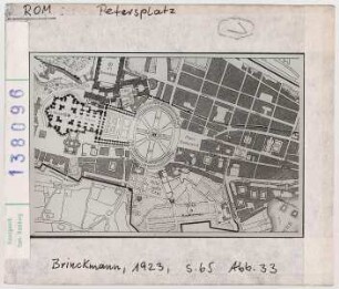 Rom: St. Peter unf Petersplatz, Plan