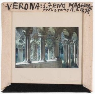 Verona: San Zeno Maggiore, Kreuzgang (Foto 1944)