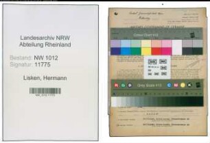 Entnazifizierung Hermann Lisken , geb. 05.05.1905 (Rendant)