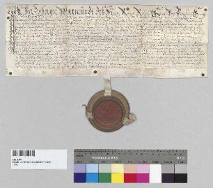 Johann Warmund von Preysing, Freiherr zu Altenpreysing etc., belehnt Johann Dominicus Baumgartner, Kooperator zu Sittenbach, Maria Franziska, noch ledigen Standes, und Maria Rosa, Konventualin zu Seligenthal, mit Zehnten zu Schaumburg, Reithof, Wolfstein, Schwatzkofen (Schwärzkhofen) und Oberpettenbach in der Pfarrei Adlkofen im Landgericht Teisbach. S: Johann Warmund von Preysing, Freiherr zu Altenpreysing etc.