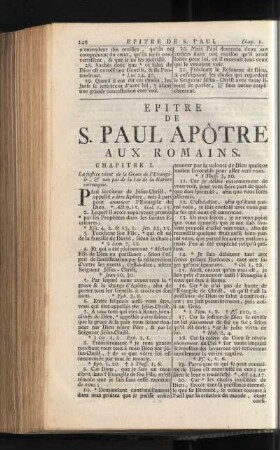 Epitre De S. Paul Apôtre Aux Romains