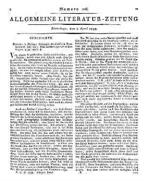1798: Allgemeine Literatur-Zeitung