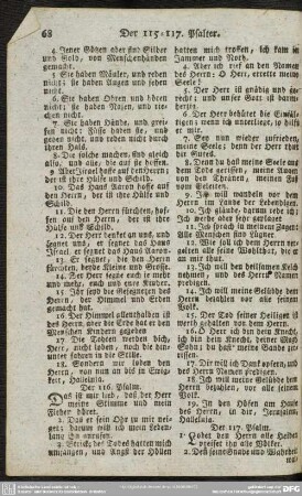 Der 116. Psalm