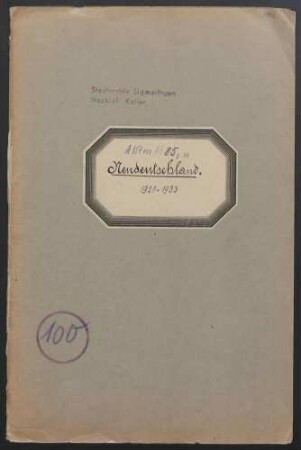 Jugendverein Neu-Deutschland (1921 - 1932)