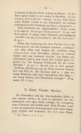 II. Rätsel. Wunder. Märchen