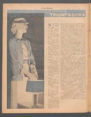 Triunfadora : Cuento por Coelho Netto