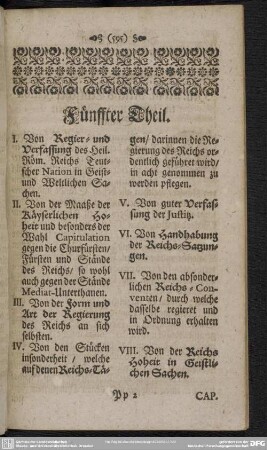 Fünffter Theil