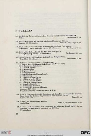 Porzellan (Nr. 447-509)