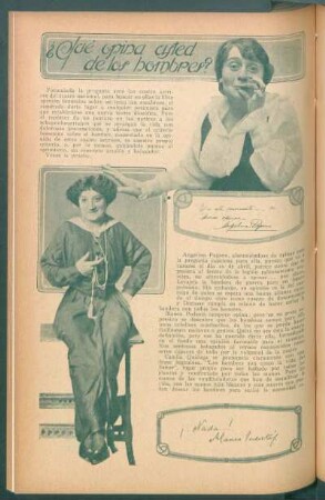 ¿Qué opina usted de los hombres?