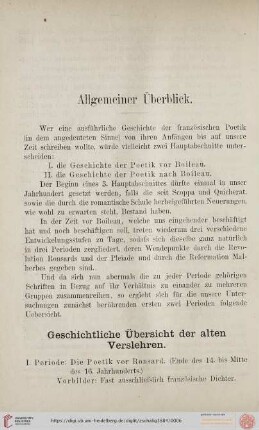 Allgemeiner Überblick