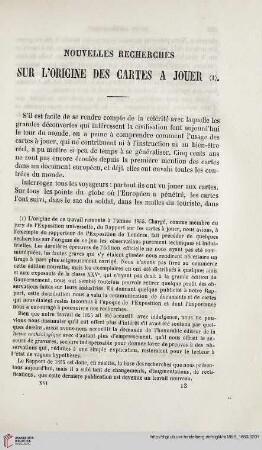 16: Nouvelles recherches sur l'origine des cartes à jouer, [1]